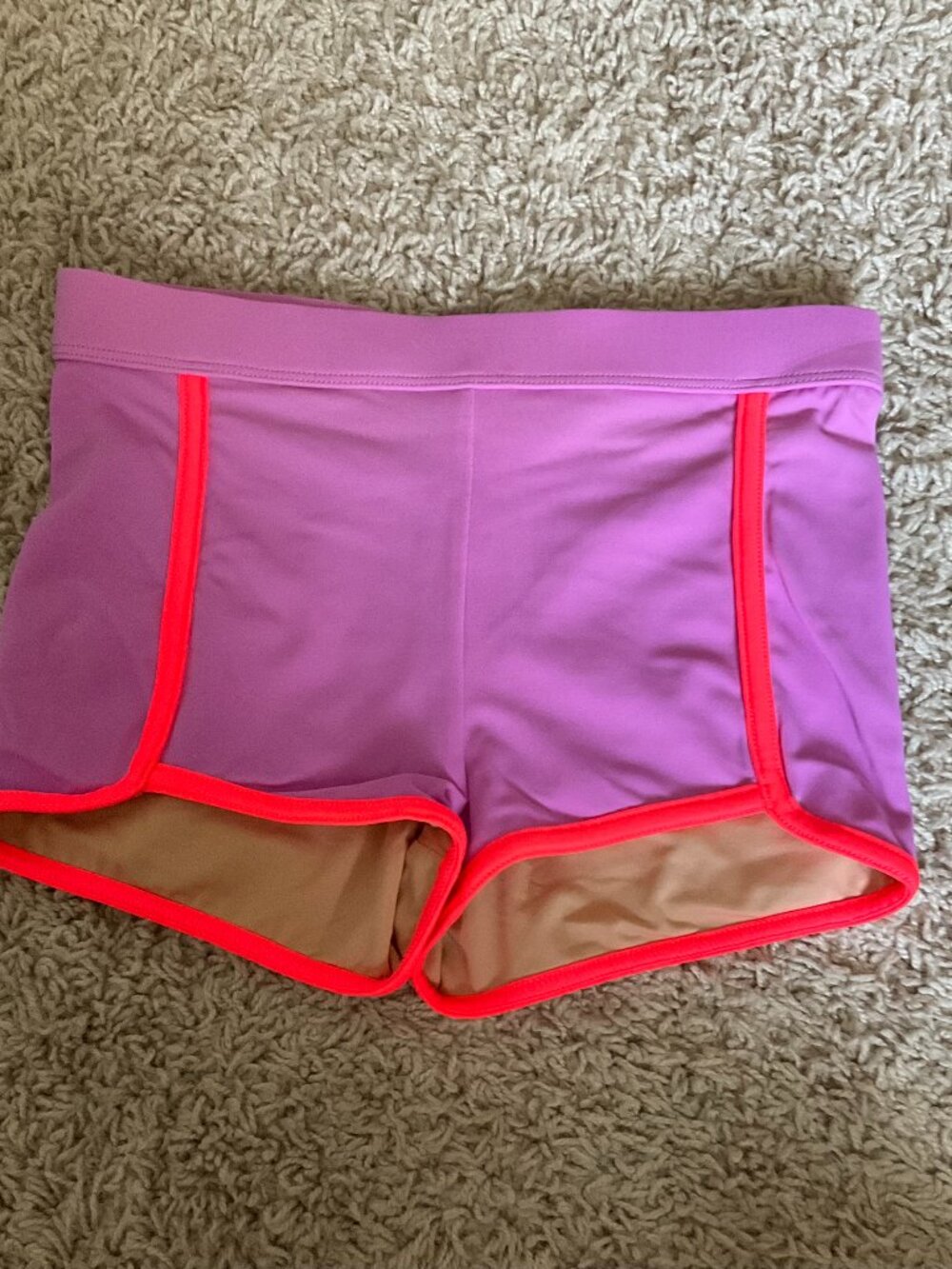 j.crew crewcuts GIRLS' swim shorts in colorblock. size: 10.